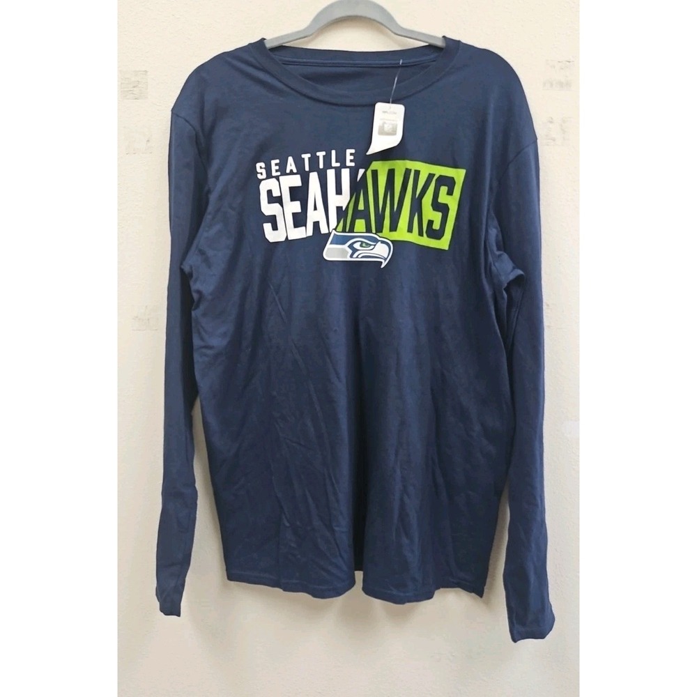 Seattle Seahawks NFL Team Apparel Long Sleeve Shirt Large NWT